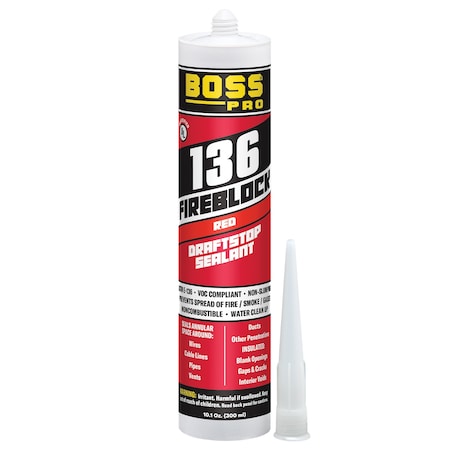 Boss 136 Fireblock/Draftstop Sealant, 24PK FPBOSS10-2pk